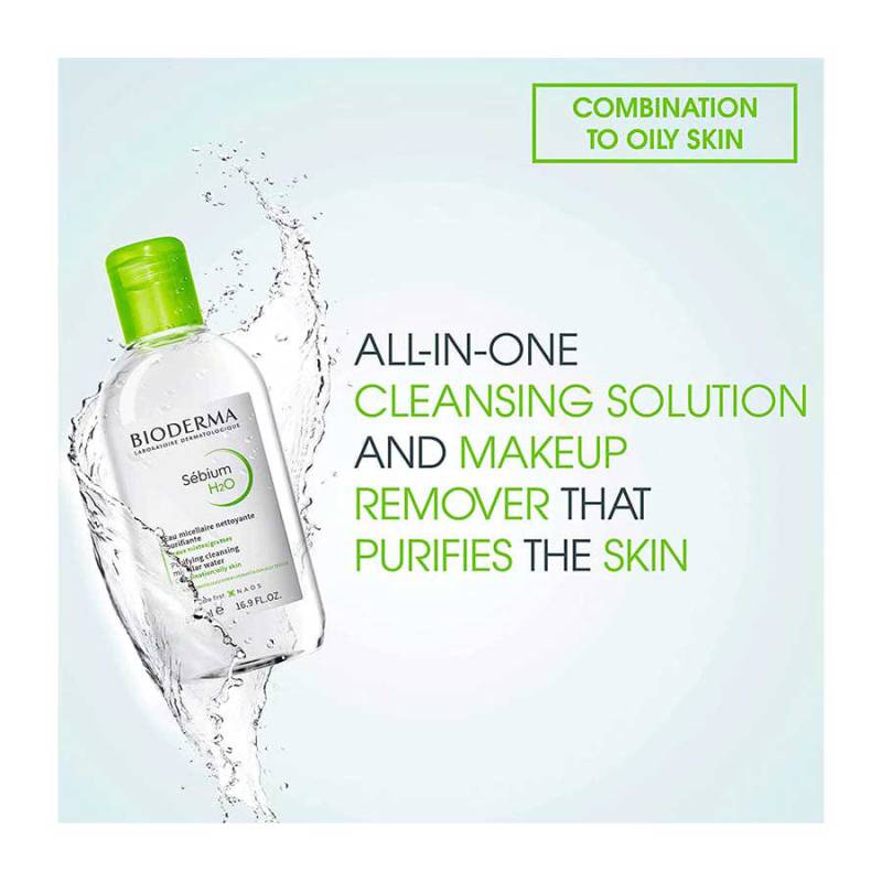 ZOMORAD Bioderma Sebium H2O Purifying Cleansing Micelle Solution 01