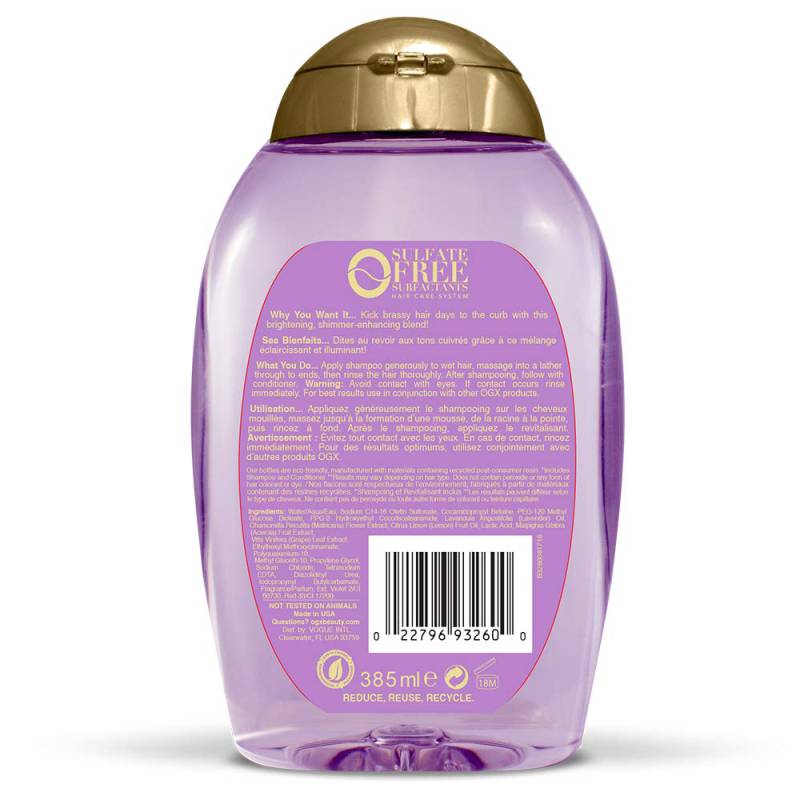 ZOMORAD OGX Lavender Luminescent Platinum Shampoo 01