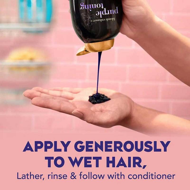 Zomorad.com photo OGX BLONDE ENHANCED PURPLE TONING SHAMPOO 07