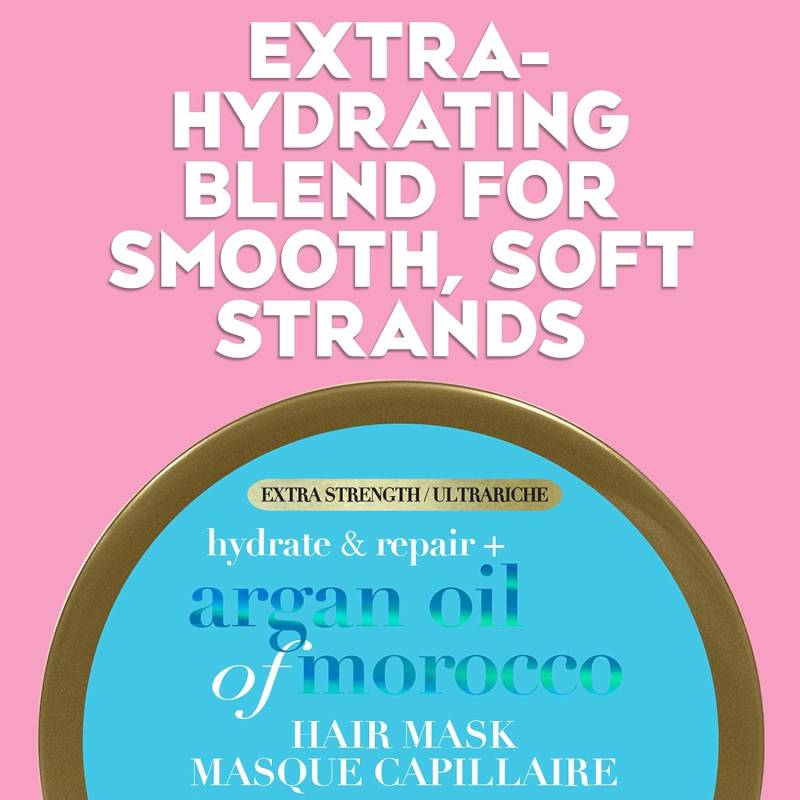 Zomorad.com photo OGX Extra Strength Hydrate Repair Argan Oil of Morocco Hair Mask Deep Moisturizing Conditioning Treatment 168 Grams 03