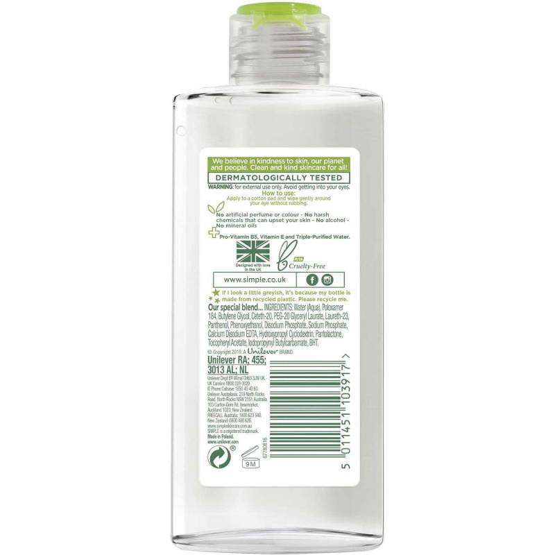 Zomorad.com photo Simple Kind To Skin Eye Makeup Remover 125 ml 01