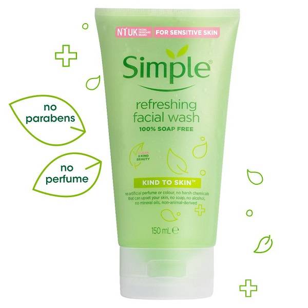 Zomorad.com photo Simple Kind to Skin Refreshing Facial Gel Wash 150 ml 02