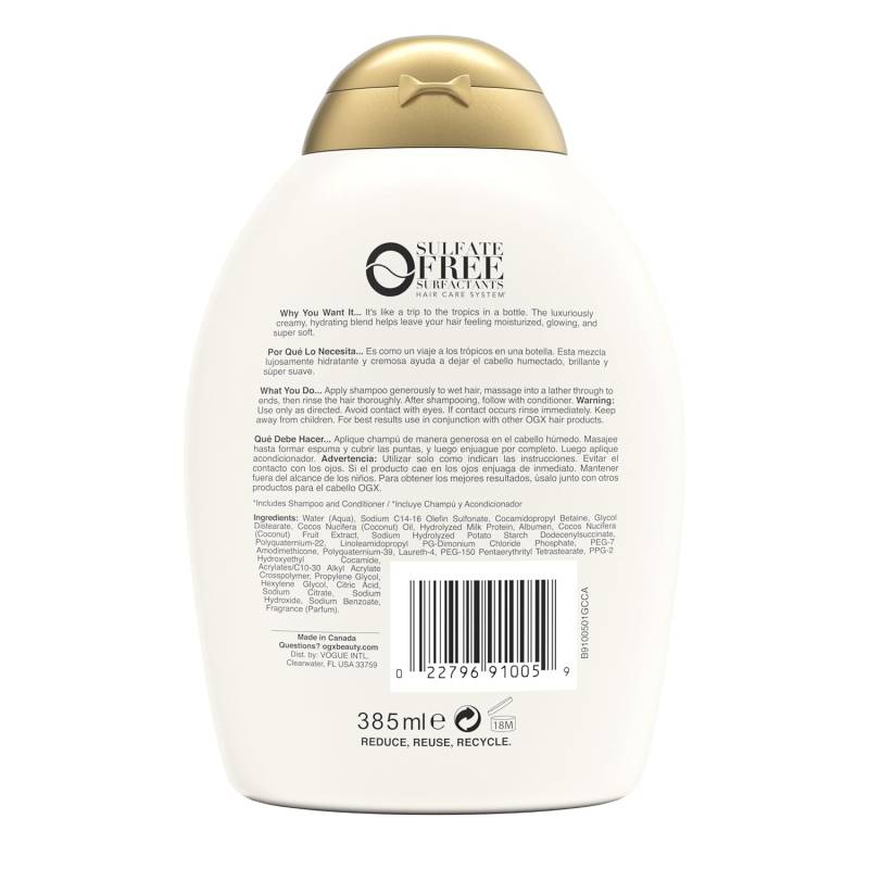 Zomorad.com photo OGX Nourishing Coconut Milk Shampoo 01