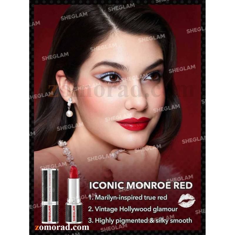 zomorad.com photo Marilyn Monroe X SHEGLAM The Icon Lipstick XOXO Marilyn 02
