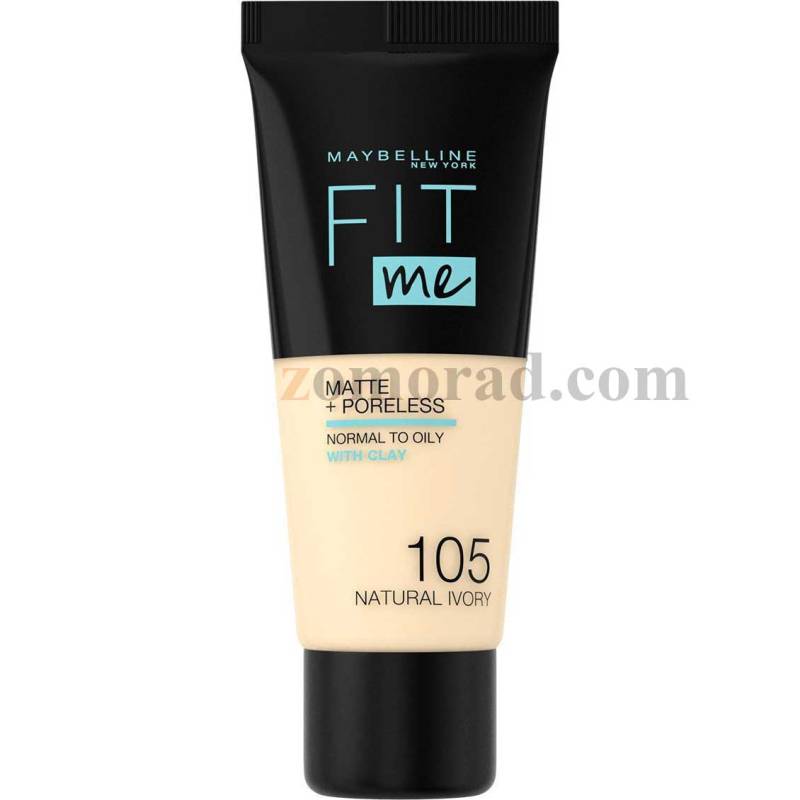 Zomorad.com photo MAYBELLINE FIT ME MATTE PORELESS FOUNDATION 105 NATURAL IVORY pr