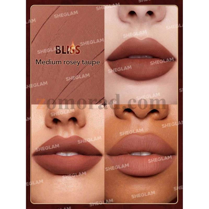 Zomorad.com photos Sheglam Dynamatte Boom Long Lasting Matte Lipstick Ember Rose Ver. Bliss fa 02