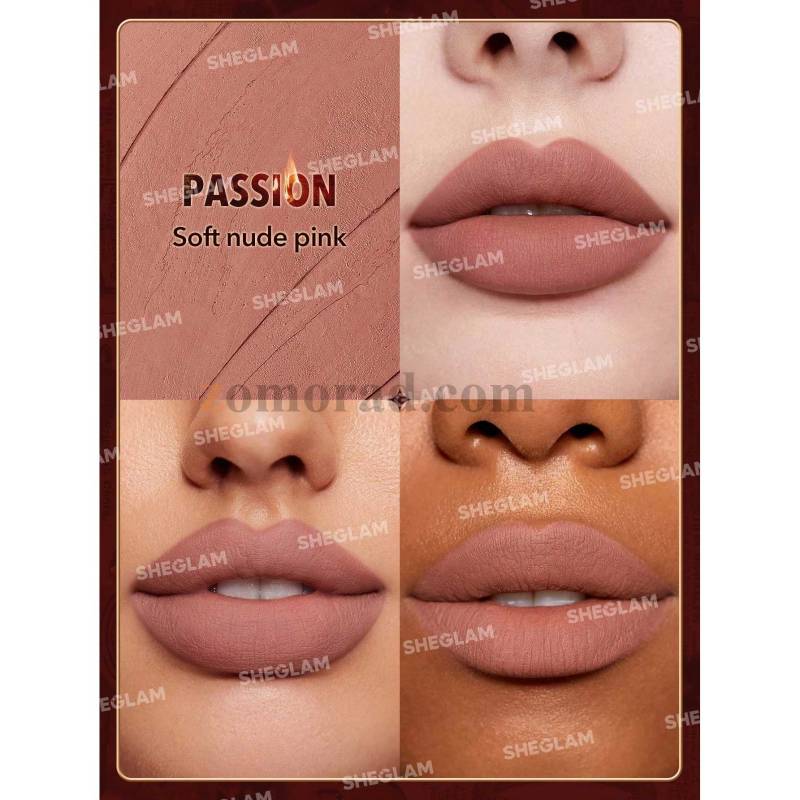 Zomorad.com photos Sheglam Dynamatte Boom Long Lasting Matte Lipstick Ember Rose Ver. Passion fa 14
