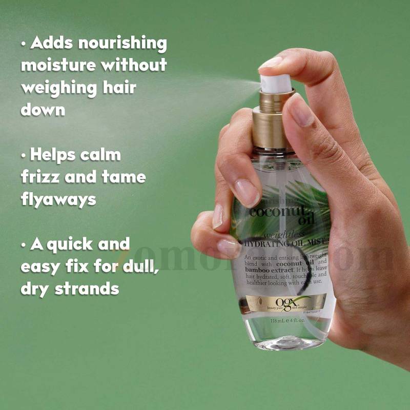 zomorad.com photo OGX Nourishing Coconut Oil Weightless Hydrating Oil Hair Mist 02