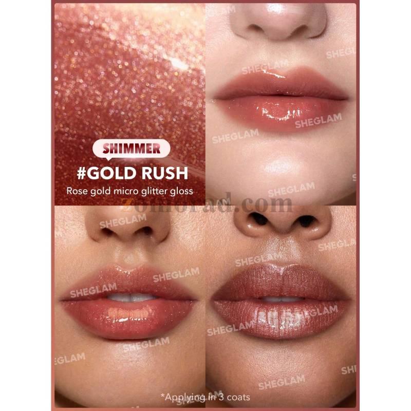 zomorad.com Photos Sheglam Pout Perfect Shimmer Lip Plumper Gold Rush 05