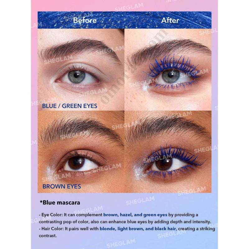 zomorad.com photo SHEGLAM All In One Volume Length Mascara Waterproof Blue 10