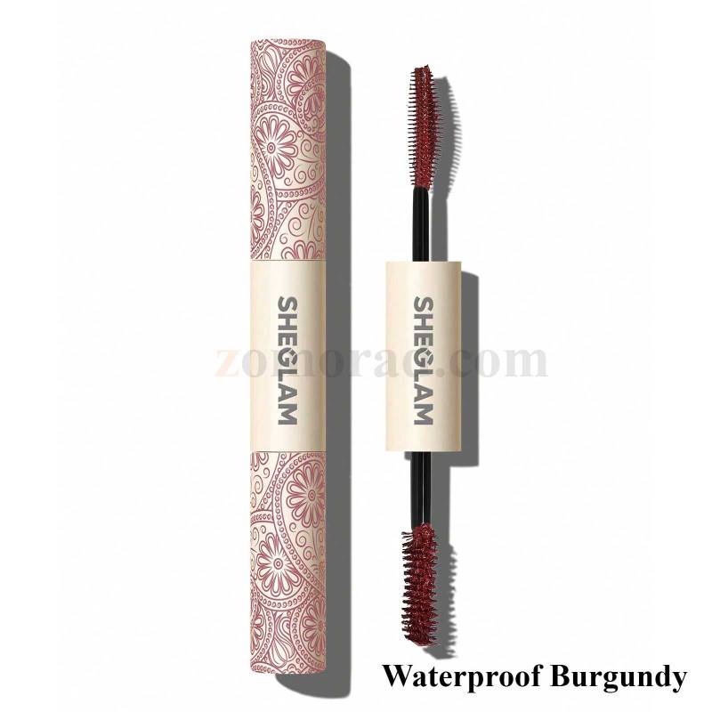 zomorad.com photo SHEGLAM All In One Volume Length Mascara Waterproof Burgundy 12