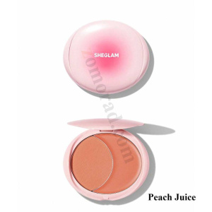 zomorad.com photo SHEGLAM Cheek 2 Cheek Blush Duo Peach Juice 08