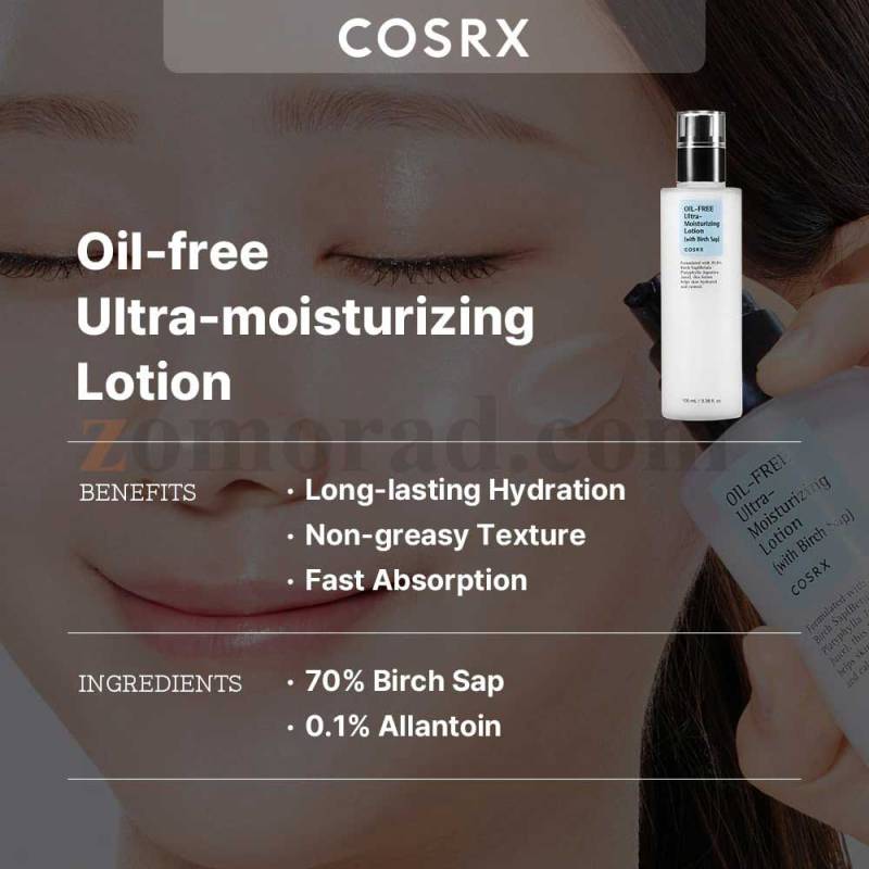 zomorad.com photo COSRX Oil Free Ultra Moisturizing Lotion with Birch Sap 04