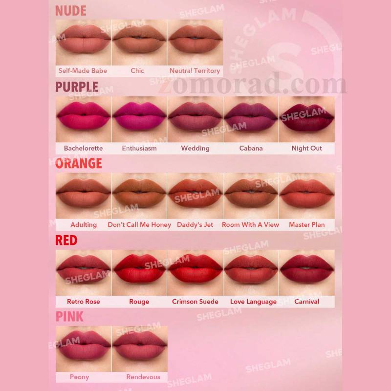 zomorad.com Sheglam Matte Allure Lipstick 03
