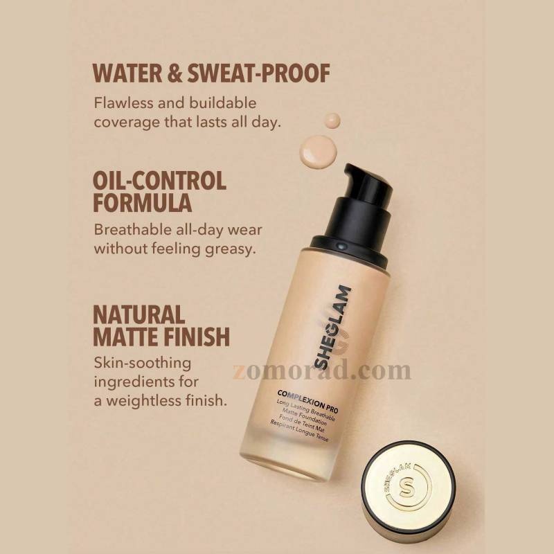 zomorad.com photo SHEGLAM Complexion Pro Long Lasting Breathable Matte Foundation 06