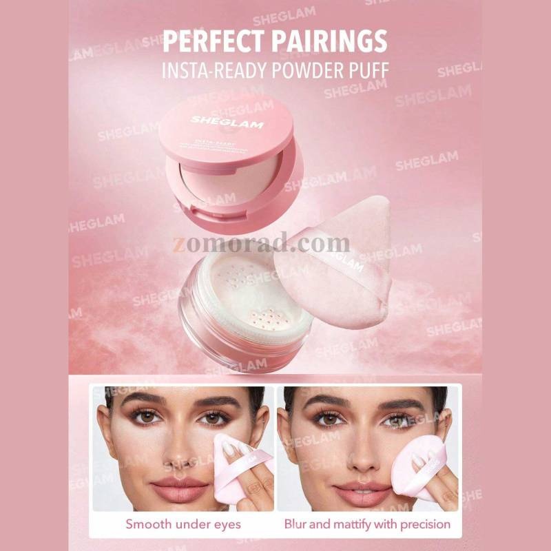 zomorad.com photo SHEGLAM Insta Ready Face Under Eye Setting Powder Duo Bubblegum 07
