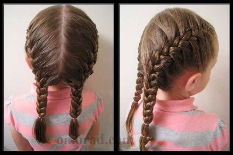 بافت فرانسوی مو دوطرفه