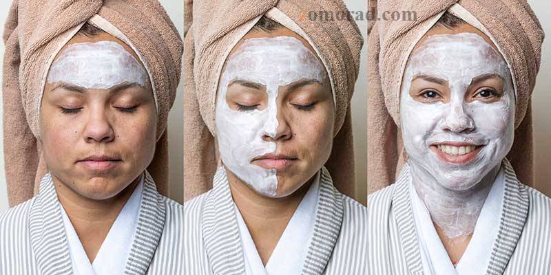 zomorad.com post راز پوست ابریشمی و براق بدون آرایش غلیظ روتین ساده ایرانی ماسک ماست